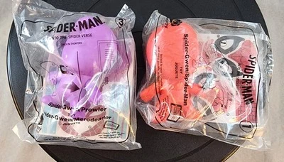 SPIDER MAN INTO THE SPIDER VERSE MCDONALDS HAPPY MEAL TOY 2018 LOT OF 2 - Image 1 of 4