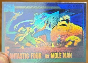 Marvel Universe 2 Hologram Card # H-5. Fantastic 4 Vs Mole Man. 1991, Impel. - Picture 1 of 3