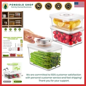 Compact Food Vacuum Sealer and 3 Stackable Containers for Ultimate Freshness - Picture 1 of 9