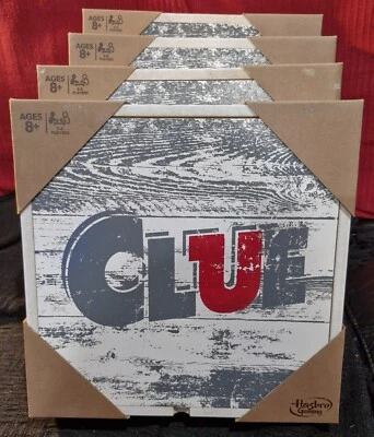 Cluedo Rustic Series Edition Family Board Game Wooden Box Crate Wood Clue Hasbro - Image 1 of 4