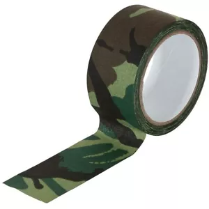 Fabric Adhesive Tape Stealth Rifle Wrap Camo Concealment 5cmx10m Woodland - Picture 1 of 1