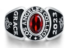 Personalized High School College Graduation 925 Sterling Silver University Ring - Picture 1 of 10