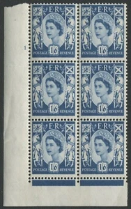 GB Stamps Scotland Regionals SG S6 Cylinder Blk x 6 Cyl 6 Perf F(L)(I/E) MNH F - Picture 1 of 2
