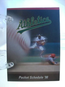 1998 Oakland A's Baseball Pocket Schedule (Sch0096) - Picture 1 of 2