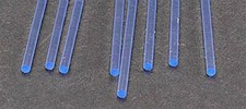 Plastruct 	3/32 Blue Fluorescent Acrylic Rods (8) 90252 x