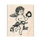 Mounted Rubber Stamp, Cupid With Heart, Cupid, Valentine's Day, Valentine, Love
