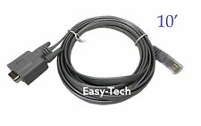  Console Flat Cable 72-3383-01 RJ-45 to DB-9 M Router Console Cable 10' Gray NEW