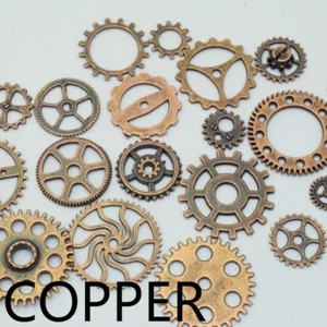 100g Mixed Gear Cog DIY Charm Pendant Jewellry Making Craft Watch Part Steampunk - Picture 1 of 12