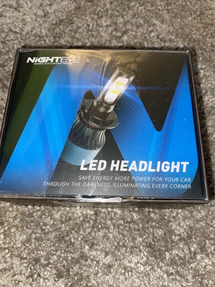 nighteye led headlight H1 350% extremely bright 9000lm 72w new  - Image 1 of 4