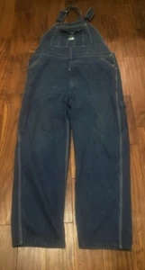 Liberty Blue Denim Bib Overalls 42 x 32 015 - Picture 1 of 5