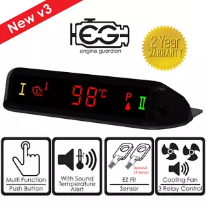 ENGINE DUAL SENSOR WATCHDOG OVERHEATING TEMPERATURE GAUGE ALARM COOLING CONTROL - Picture 1 of 1