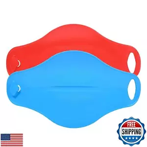 Snow Sled Board for Kids, Connectable Plastic Snow, Sand and Grass Slider (Re - Picture 1 of 5