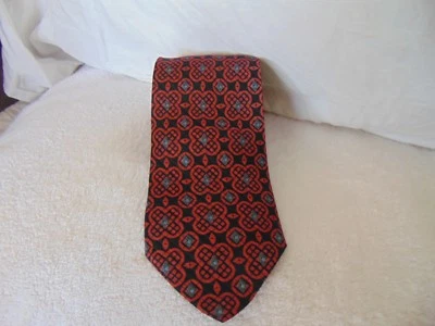 Vintage Mint Rare  Brioni  Designer Men's Stunning  Silk Neck Tie Black & Red tt - Image 1 of 3