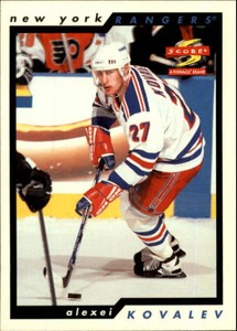 1996-97 Score Rangers Hockey Card #61 Alexei Kovalev