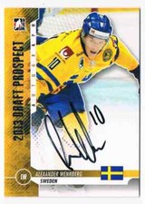 2013-14 IN THE GAME DRAFT PROSPECT ALEXANDER WENNBERG ROOKIE AUTO SUEDE #A-AW2