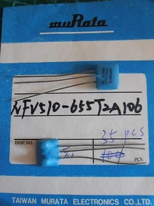 2PCS NFV510-655T2A106 10MHz 200mA EMI, Singal line Noise Filter DIP3 MURATA - Picture 1 of 1