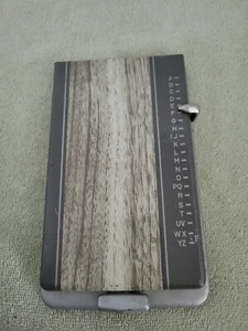 Vintage Bates Mfg. Telefonbuch "Bleistiftist" Modell E Holzmaserung Oberfläche - Bild 1 von 6