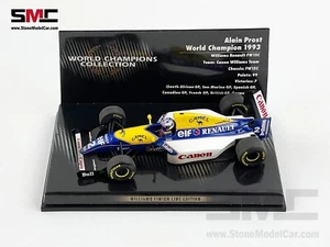 Williams F1 FW15C #2 Alain Prost 1993 World Champion 1:43 MINICHAMPS with CAMEL