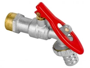 1/2" 3/4" Zoll BSP Garten Vorhängeschloss Wasserhahn Garage Ventil Werkstatt Wasserhebel - Bild 1 von 2