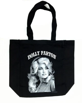 DOLLY PARTON Cotton Canvas Tote Bag Shopping Bag Music Memorabilia New