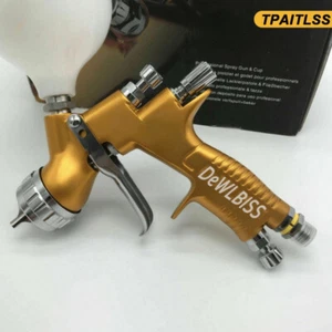 Spray Gun Pro Painting Gun TE20/T110 1.3mm/1.8mm Nozzle Glod - Picture 1 of 6