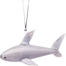 Dynasty Gallery Glassdelights Blown Glass Great White Shark Ornament 4 Inches