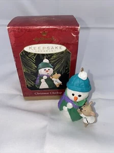 Hallmark Keepsake Ornament 1997 - Christmas Checkup Snowman Mouse - Picture 1 of 4