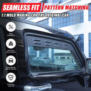 Alloy Front Window Air Ventilation Shutters Protect Trim For Hummer H3 2005-2009 - Picture 1 of 12