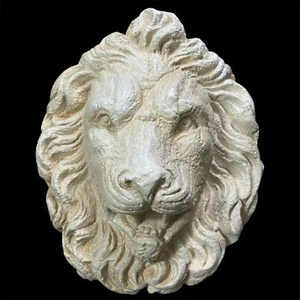Vintage Large Lion's Head Wall Sculpture Garden Patio Living Room - Picture 1 of 18