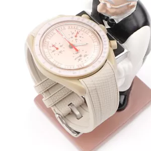 For OMEGA Swatch Watch Band 20MM Silicone Strap Arc interface Band - Picture 1 of 36