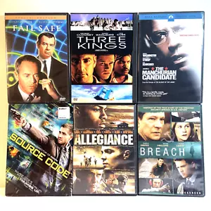 6 POLITICAL THRILLER MOVIES (DVD Lot) Action Drama War Mystery Thriller - Picture 1 of 20