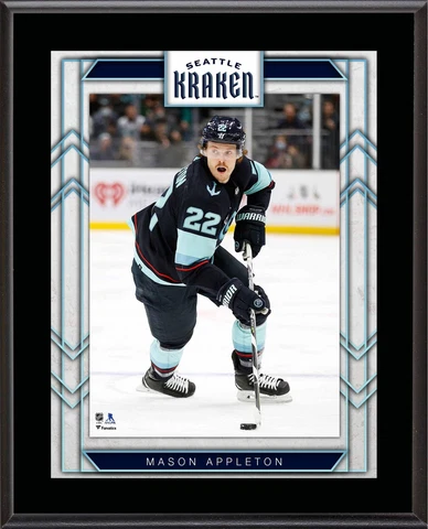 Mason Appleton Seattle Kraken 10.5" x 13" Sublimated Player Plaque Cover