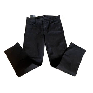 NEW J Brand Amelia Mid Rise Straight Jeans in Vanity Black Sz 32 - Picture 1 of 6