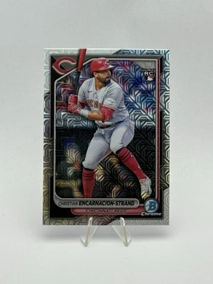 Christian Encarnacion-Strand 2024 Bowman Chrome Mojo Refractors #91 RC Reds - Image 1 of 2