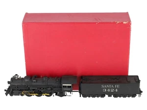 Key Imports HO Scale BRASS Atchison Topeka Santa Fe 4-6-2 Steam Locomotive #3424 - Picture 1 of 12