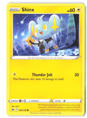 Shinx 040/159 Crown Zenith NM - Image 1 of 2