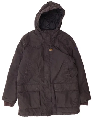 Chaqueta parka con capucha para hombre G-STAR UK 42 XL negra poliéster BJ15 Foto 1 de 4