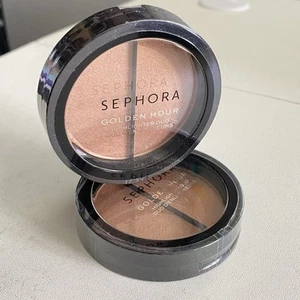 Sephora Golden Hour Highlighter Duo 05 Sunset .28 oz Sealed New Bronzer Lot of 2 - Picture 1 of 3