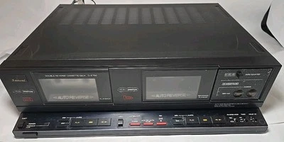 Sansui D-E750 deck cassete duplo reverso vintage - para peças/reparo  - Imagem 1 de 4