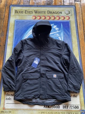 NWT Carhartt Super Dux Jacket Mens Lrg Rain Defender Hooded Relaxed Fit Detroit - Image 1 of 4