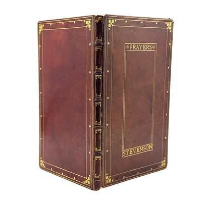 SCARCE 1906 Stevenson PRAYERS AT VAILIMA Fine Calf Binding Riviere Morrell Style - Image 1 of 4