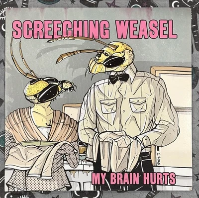 Screeching Weasel My Brain Hurts Clear LP 2009 Reissue Recess Records - Image 1 of 2