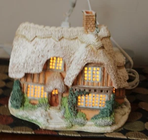 Vintage 1995 LAMPLIGHT Weihnachtsdorf Leuchthaus DACHTERHAUS verpackt - Bild 1 von 9