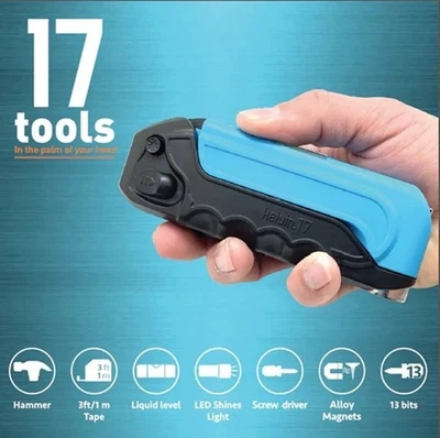 Kelvin Tools 17-in-1 Everyday Multi-Tool Set DIY Pocket Sized Blue Brand New - Image 1 of 4