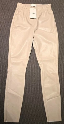 SALE H&M Vegan Faux Leather Leggings/Pants-Size AU 8,EU 36 (New) - Image 1 of 3