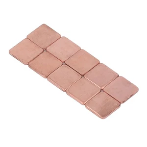 20Pcs Copper Heat Sink 15x15mm Strong Conduction Fast Dissipation Computer GPU - Afbeelding 1 van 12