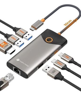 Estación de Acoplamiento para Portátil 15 en 1 USB-C Doble Monitor Triple HDMI DisplayPort 100W Foto 1 de 4
