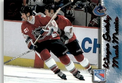 1998-99 Pacific Omega Bronze Hockey Card Wayne Gretzky/Messier New York Rangers - Image 1 of 2