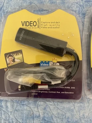 Easy CAPture USB 2.0 Video Adapter with Audio Capture & Edit New Sealed  2 Packs - Image 1 of 4