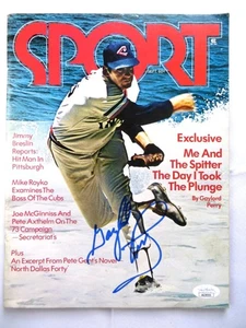 Gaylord Perry Signed Autographed Magazine SPORT 1973 Indians JSA AG39555 - Picture 1 of 4
